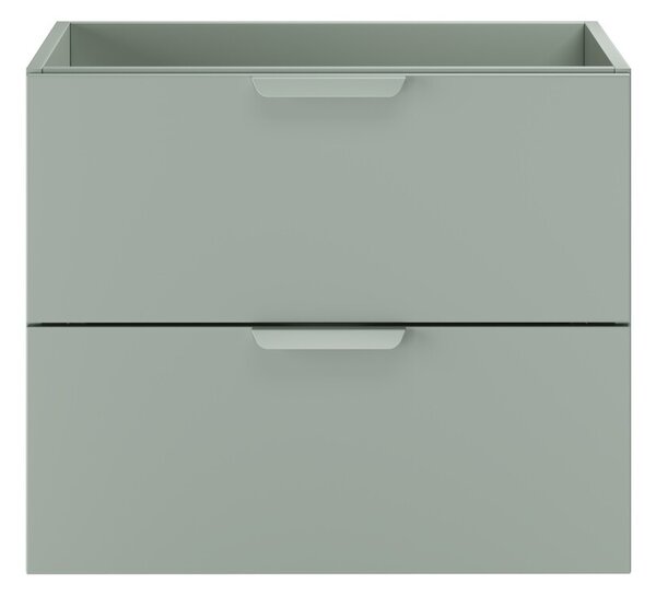 Comad Závěsná skříňka Aster Lava se zápustnými umyvadly 120 cm zelená/bílá
