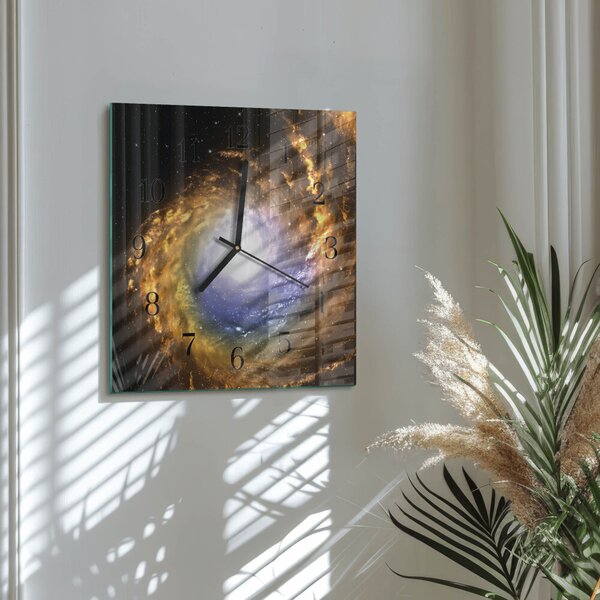 Skleněné hodiny na stěnu Kosmos zskc-30x30-00175866