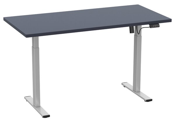 VCM Psací stůl E-Lona, výškově nastavitelný (antracitová/stříbrná, 110 x 50 cm) (100372391018)