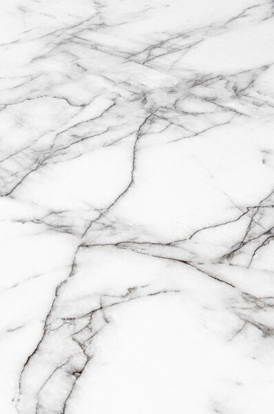 Kulatý jídelní stůl s deskou v dekoru mramoru ø 110 cm Floris – White Label