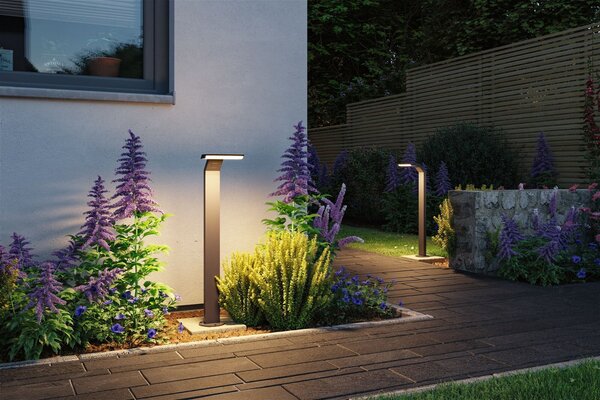 P 94828 LED stojací svítidlo Zenera IP44 670mm 3000K 10W 230V antracit kov - PAULMANN