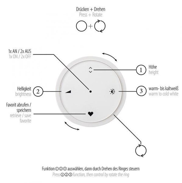 Paul Neuhaus Závěsné LED svítidlo PURE E-Clipse, 53W, ø 70 cm, 2700-5000K, elektricky nastavitelná výška Barva: Mystická šedá