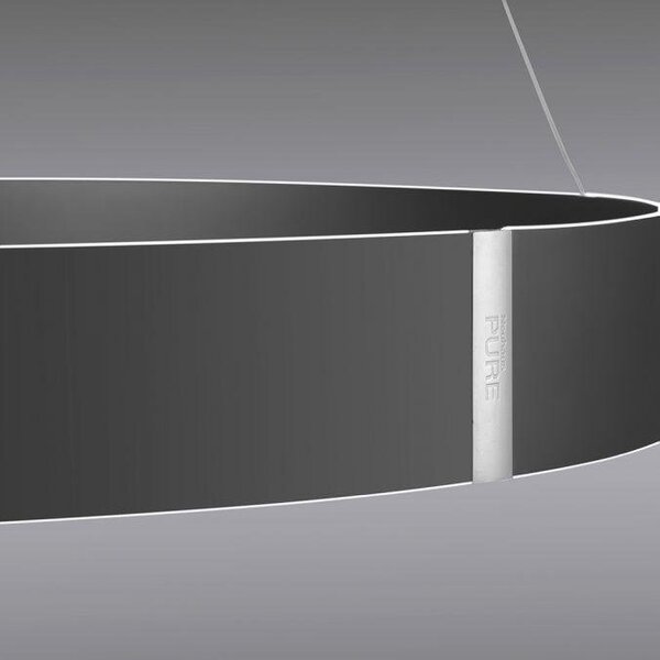 Paul Neuhaus Závěsné LED svítidlo PURE E-Clipse, 53W, ø 70 cm, 2700-5000K, elektricky nastavitelná výška Barva: Mystická šedá