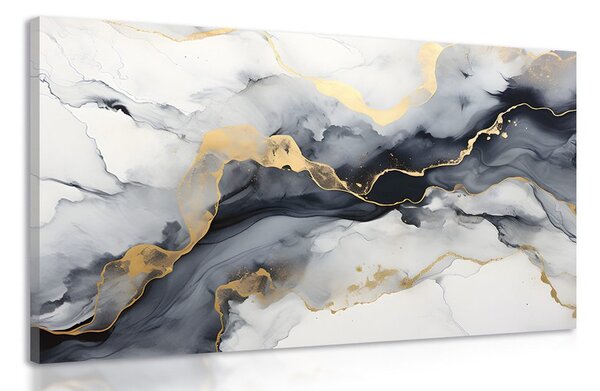 Obraz šedý mramor