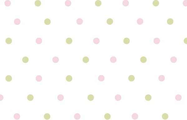 FUGU Samolepky na zeď Puntíky pastelové duo - eko přemístitelné Barva: puntíky - zelené a růžové, Rozměr: puntíky 5 cm