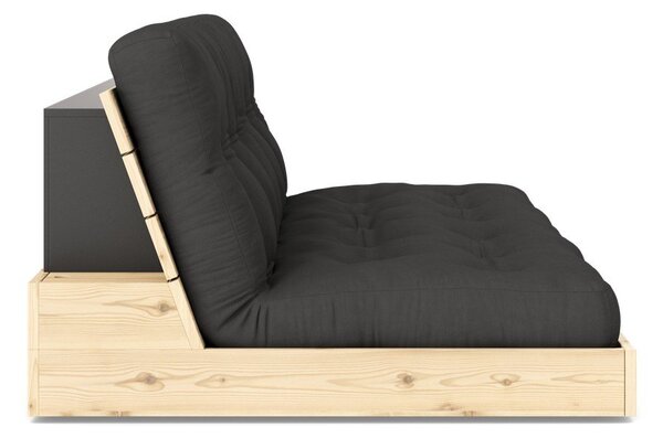 Tmavě šedá rozkládací pohovka 196 cm Base – Karup Design