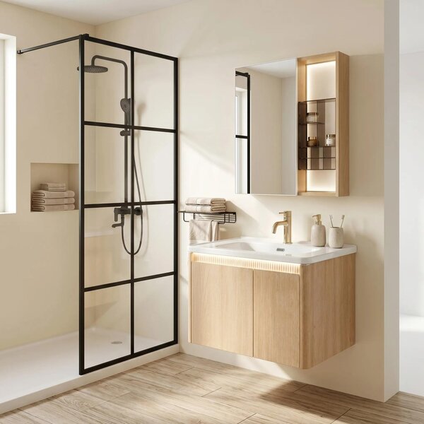Rea Sada Koupelnového Nábytku S Umyvadlem De07-70 Oak 70cm