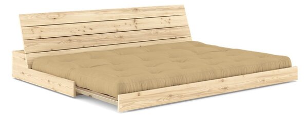 Rozkládací pohovka v hořčicové barvě 196 cm Base – Karup Design