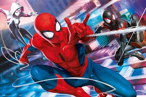 Plakát, Obraz - Spider-Man, Miles Morales and Gwen