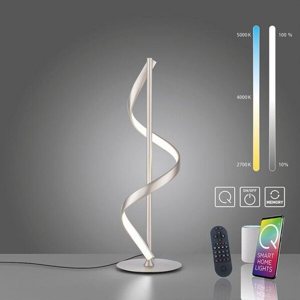 Paul Neuhaus Stolní LED lampa Q-SWING 13,5W, v. 48 cm, ZigBee 2700-5000K Barva: Stříbrná