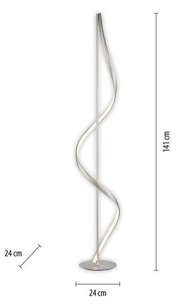 Paul Neuhaus Stojací LED lampa Q-SWING 27,5W, v. 141 cm, ZigBee 2700-5000K Barva: Antracit