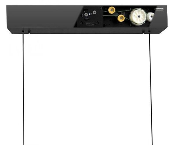 Paul Neuhaus LED závěsné svítidlo PURE-MOTO-RISE elektricky nastavitelná výška + šířka / dotykové 2700-5000K dub/černá perleť, d.200cm