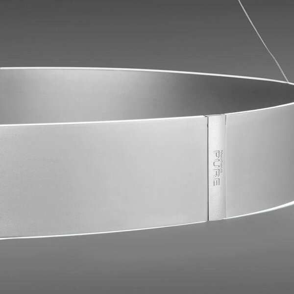 Paul Neuhaus Závěsné LED svítidlo PURE E-Clipse, 53W, ø 70 cm, 2700-5000K, elektricky nastavitelná výška Barva: Mystická šedá