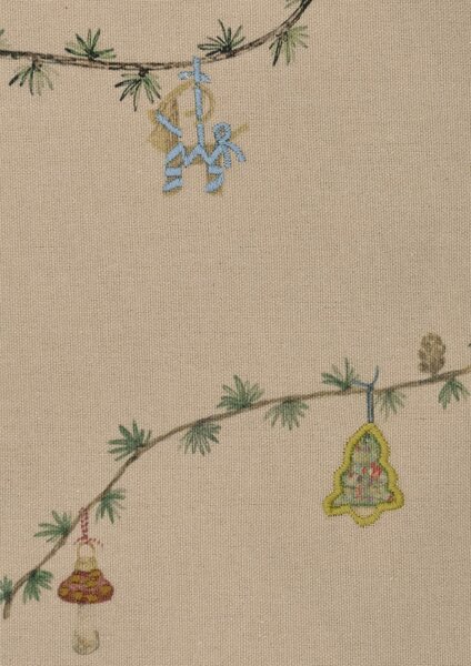 Vánoční ubrus Hammershøi Christmas Sand 150 × 220 cm
