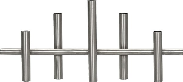 Kovový svícen Maxi Antique Silver 45 cm