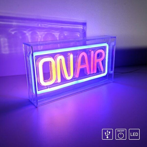 LD 85013-70 NEON-ONAIR LED nástěnné svítidlo USB, akryl, vícebarevné, šňůrový vypínač, dekorativní - LEUCHTEN DIREKT / JUST LIGHT