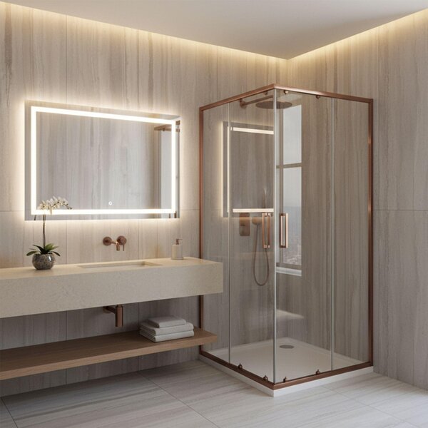 Sprchový Kout Rea City 90X90 Brush Copper