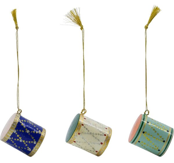 Vánoční ozdoba Drum – set 3 ks