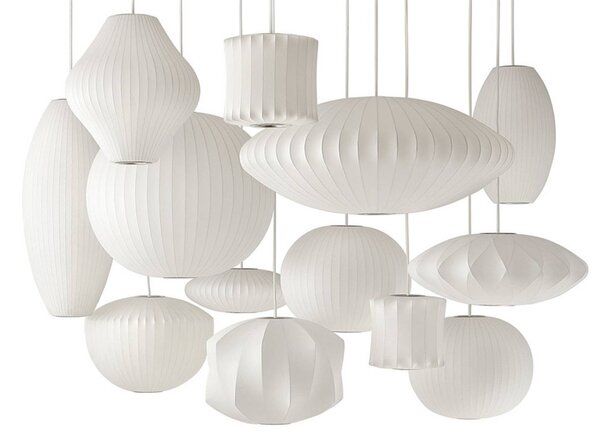 HAY Nelson Pear Bubble Závěsné Světlo M Off-White - Herman Miller, Obývací pokoj / jídelna