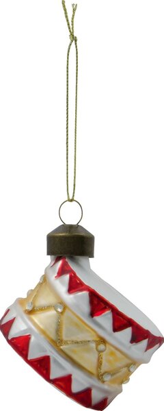 Vánoční ozdoba Tambur Red Gold – set 4 ks