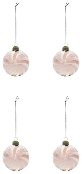 Vánoční ozdoba Delic Rose – set 4 ks