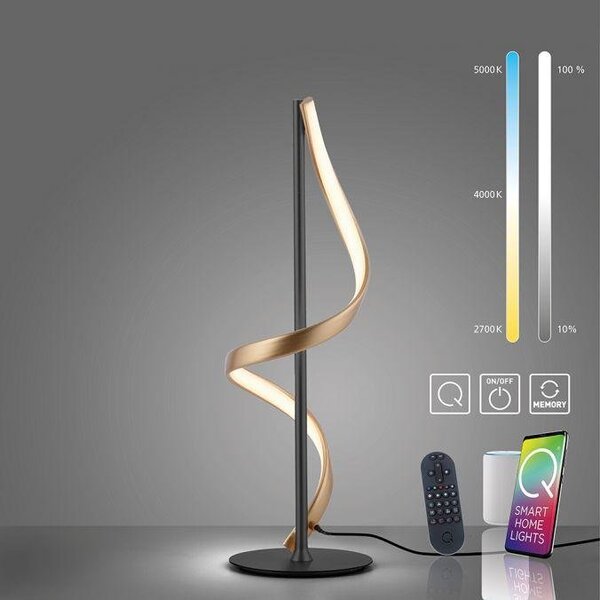 Paul Neuhaus Stolní LED lampa Q-SWING 13,5W, v. 48 cm, ZigBee 2700-5000K Barva: Stříbrná
