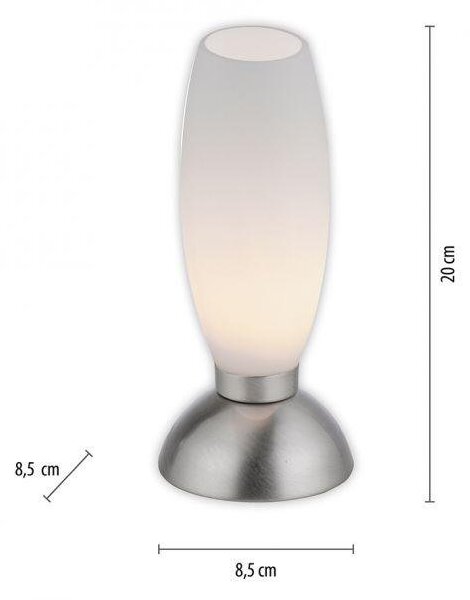 Paul Neuhaus Stolní LED lampa JOY, 3W, v. 20 cm, 3000K stmívatelná