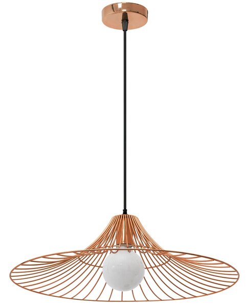 Toolight - Stropní závěsná lampa 1xE27 APP483-1CP, růžové zlato, OSW-00907