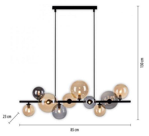 Paul Neuhaus Závěsné LED svítidlo POPSICLE, 30W, d. 85 cm, 3000K