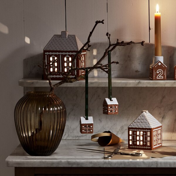 Keramické vánoční ozdoby Gingerbread – set 2 ks