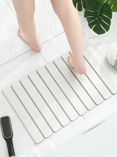 Předložka do koupelny a kuchyně skládací bílá 60x39
