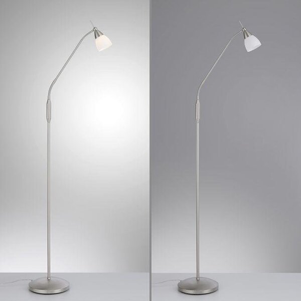 Paul Neuhaus Stojací LED lampa PINO, 3W, v. 163 cm, 3000K stmívatelná, dotykový stmívač Barva: Retro mosaz
