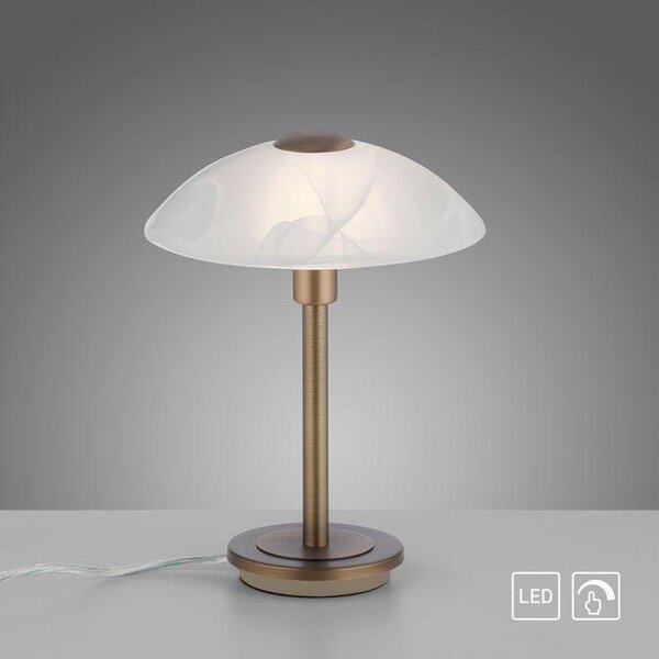 Paul Neuhaus Stolní LED lampa ENOVA, 3W, v. 28 cm, 3000K stmívatelná Barva: Mosaz
