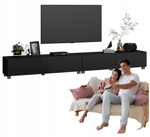 TV stolek 240 závěsný ČERNÝ MAT