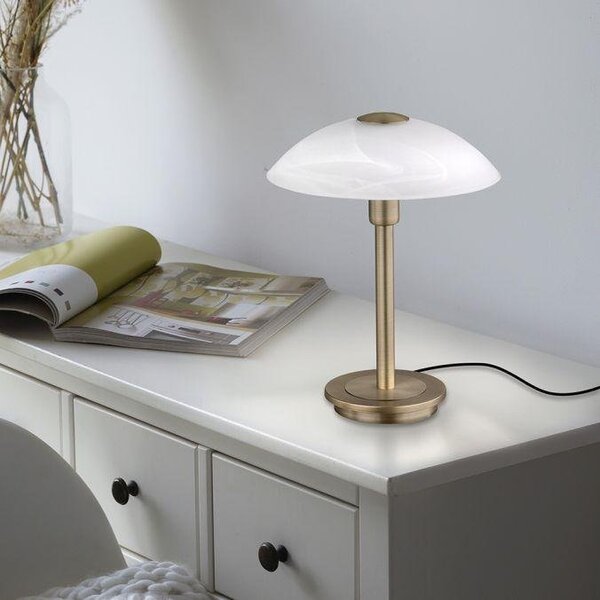 Paul Neuhaus Stolní LED lampa ENOVA, 3W, v. 28 cm, 3000K stmívatelná Barva: Mosaz