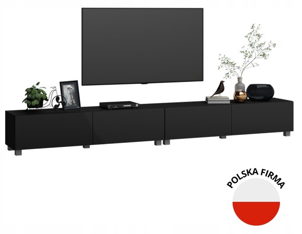TV stolek 240 závěsný ČERNÝ MAT