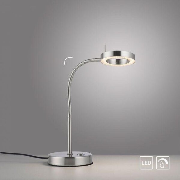 Paul Neuhaus Stolní LED lampa HENSKO 5,5W, v. 40 cm, 3000K stmívatelná