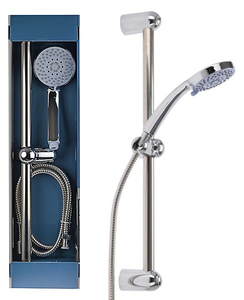 Bathroom Solutions® Koupelnová sada - Sprchová hlavice a hadice s držákem 5 funkcí