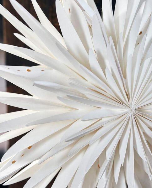 Závěsná papírová hvězda Dust Off White 40 cm