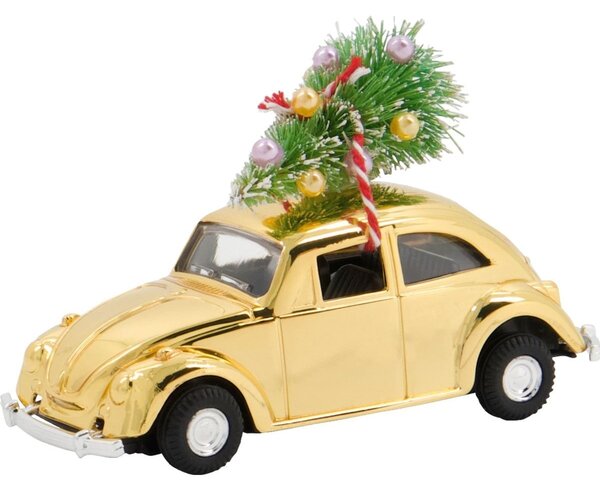 Vánoční autíčko Mini Xmas Car Golden