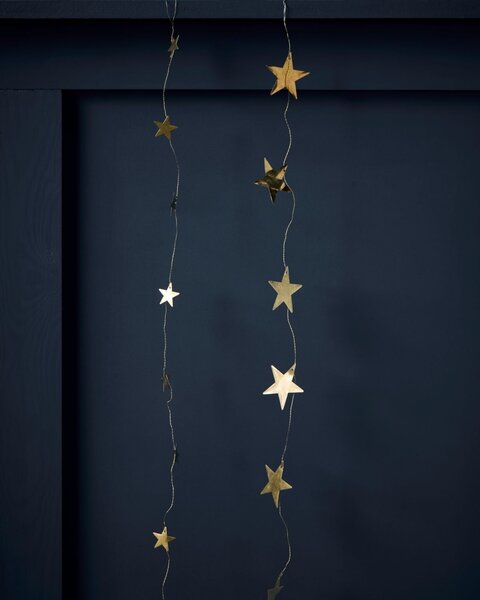 Girlanda Stars Antique Brass 250 cm