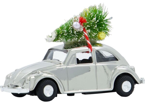 Vánoční autíčko Mini Xmas Car Silver