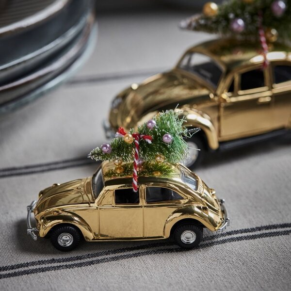 Vánoční autíčko Mini Xmas Car Golden