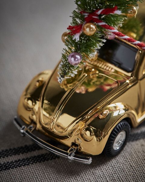 Vánoční autíčko Mini Xmas Car Golden