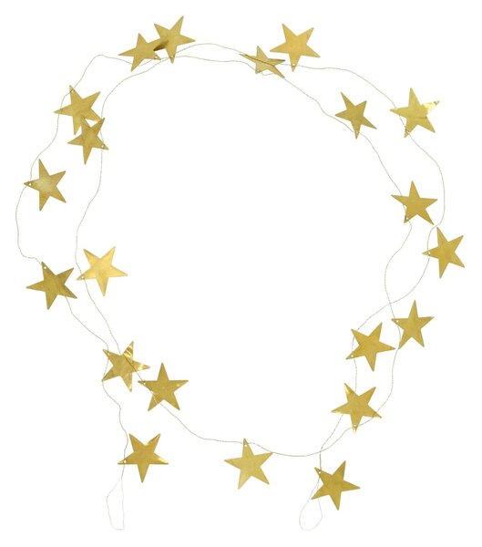 Girlanda Stars Antique Brass 150 cm