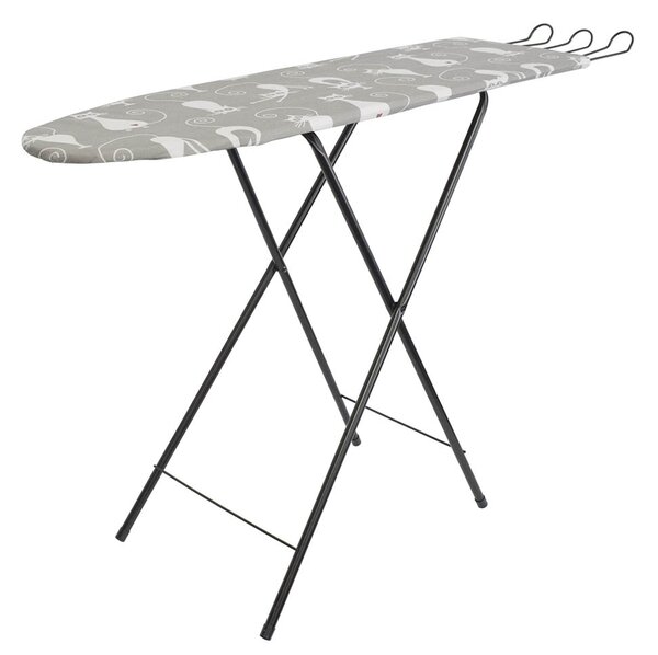 Erga Model Irit Black, žehlící prkno 120x30x80 cm, černá-vícebarevné, ERG-SEP-10DESIRITBLA