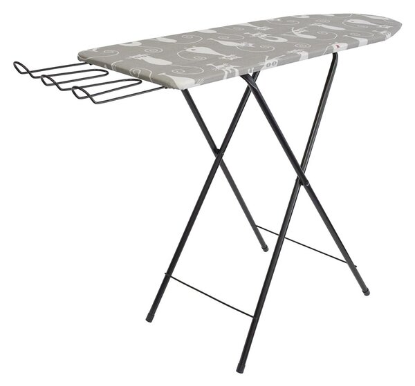 Erga Model Irit Black, žehlící prkno 120x30x80 cm, černá-vícebarevné, ERG-SEP-10DESIRITBLA