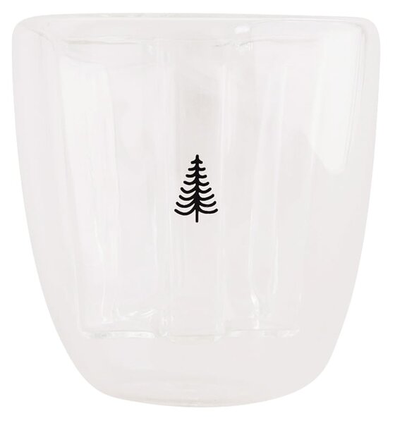 Dvoustěnná sklenice na čaj Fir Tree 200 ml