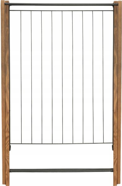 Erga Aurora Strong, dřevěný věšák na sušení prádla 97,5x69,5x90 cm na postavení, hnědá-černá, ERG-SEP-1002SEPSULUNA