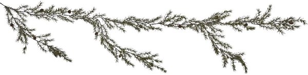 Dekorativní girlanda Pine Sertum Green 185 cm